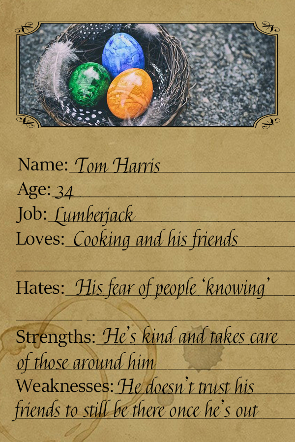 Character card - Tom
